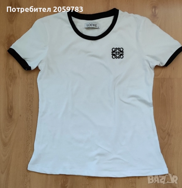 Дамска бяла тениска LOEWE, снимка 1
