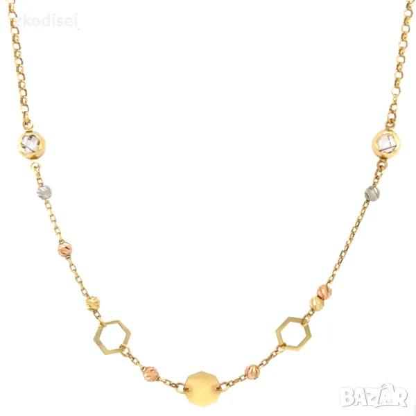 Златно колие 5,06гр. 46см. 14кр. проба:585 модел:3586-2, снимка 1