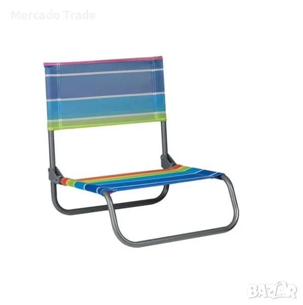 Сгъваем стол на райета Mercado Trade, За къмпинг, плаж, Цветен, снимка 1