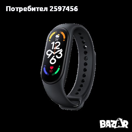 Смарт гривна Xiaomi Mi Smart Band 7 NFC- черна, снимка 1