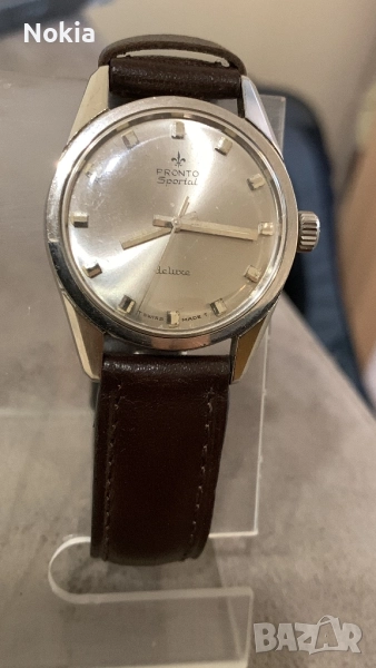 Продавам швейцарски винтидж часовник Pronto Sportal Deluxe, снимка 1