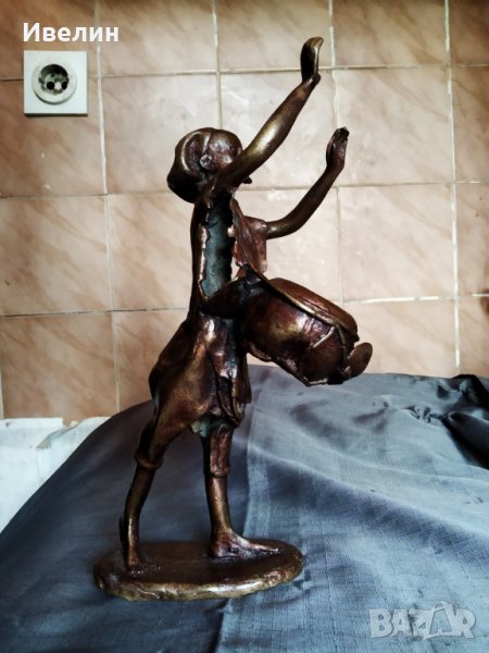 бронзова статуетка-дервиш, снимка 1