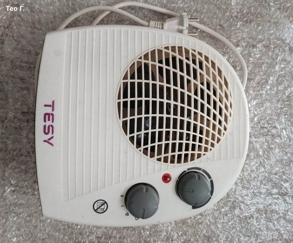 Печка за под вентилаторна - използвана., снимка 1