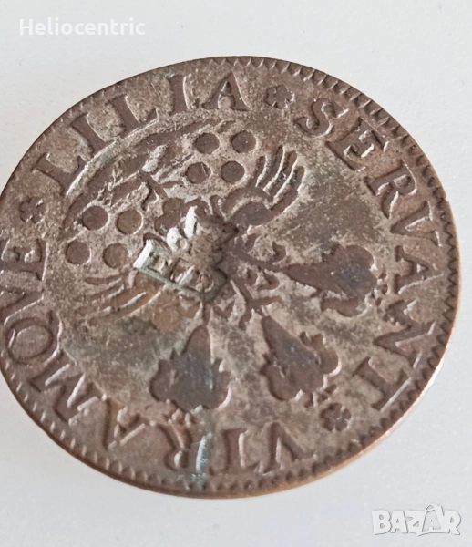 Луи 13 меден жетон 1610-1643, снимка 1