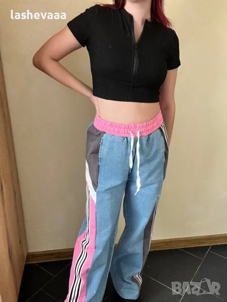 Дамски дънки многоцветни, снимка 1