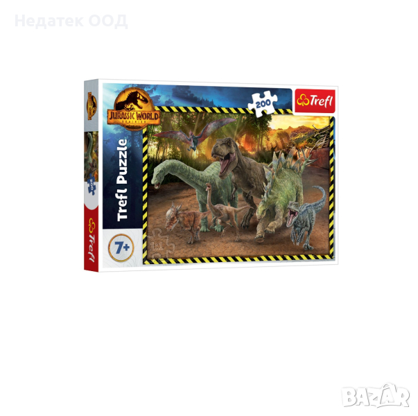 Пъзел Trefl, Динозаври от Джурасик свят, 200 части, снимка 1