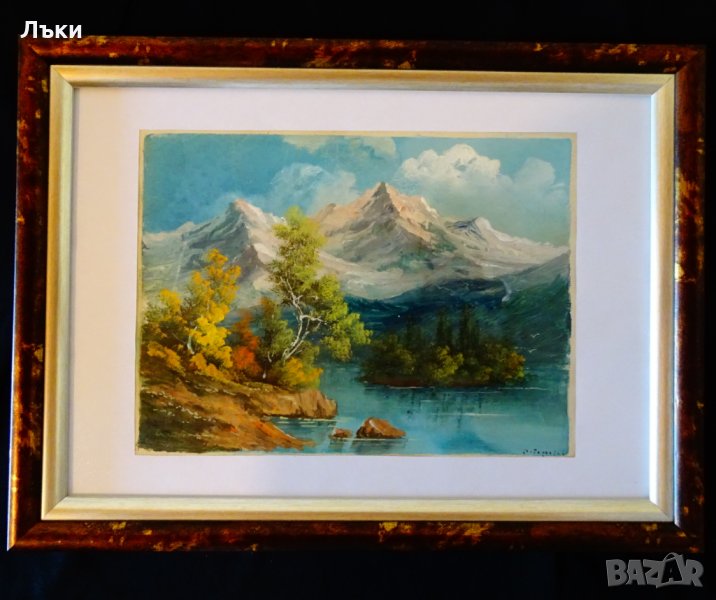 G.Popovici картина пейзаж, маслени бои.  , снимка 1