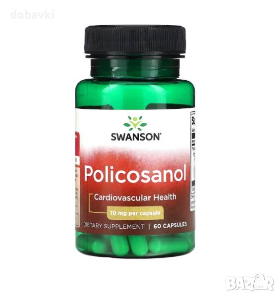 Swanson, Policosanol, 10 mg, 60 Capsules, снимка 1