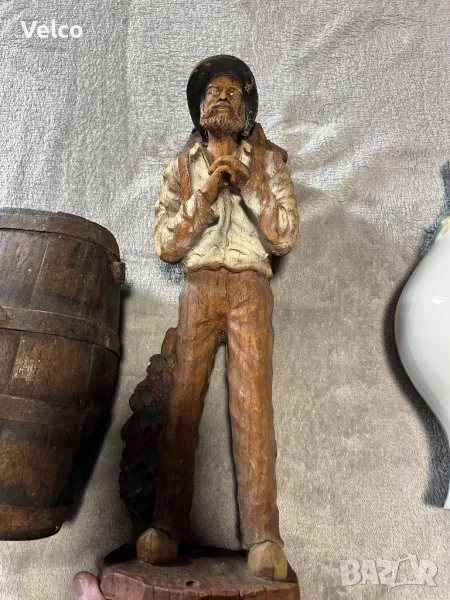 фигури от керамика и дърво , снимка 1