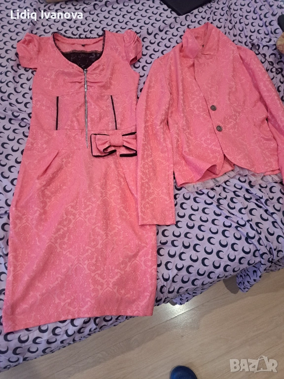 Дамски комплект рокля и сако, снимка 1