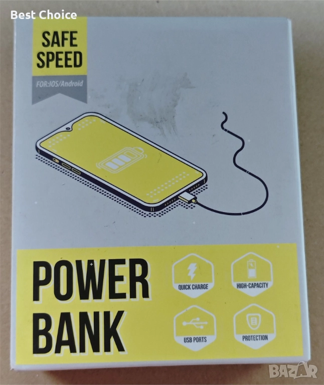 външна батерия Safe Speed Portable Power Bank, модел PD2 25000mAh, снимка 1