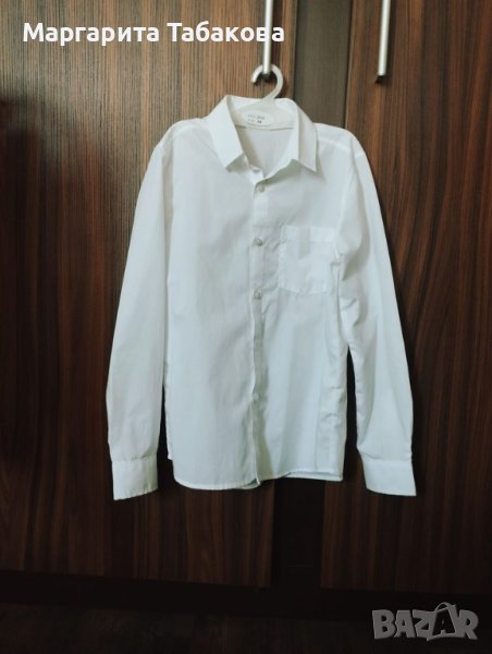 Официална бяла риза за момче Н&М размер 134 см., снимка 1