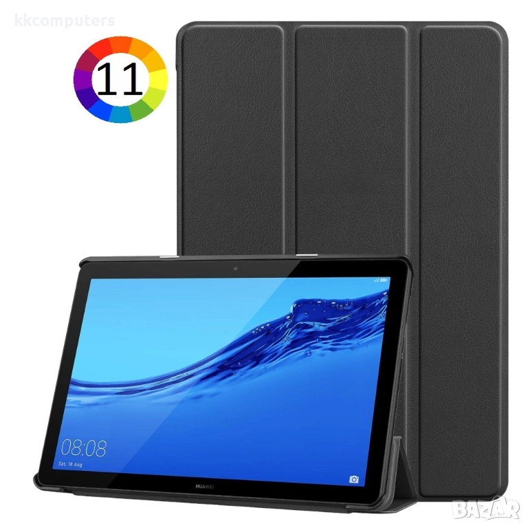 Huawei MediaPad T5 10 Wallet Кожен Калъф и Протектор, 29,90 лв, снимка 1