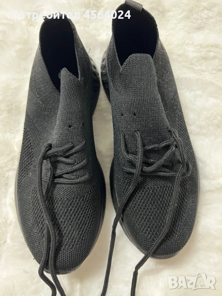 Дамски черни маратонки, снимка 1
