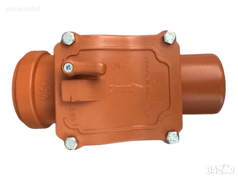 Възвратна клапа за мръсна канализация Ф 50 мм, снимка 1