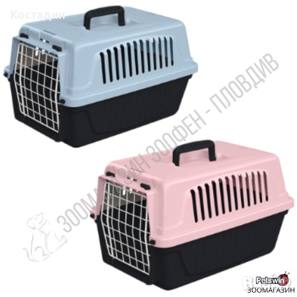 Транспортна Кутия за Куче/Котка - 2 разцветки - с Метална вратичка - 41.5см/28см/24.5см - Ferplast, снимка 1