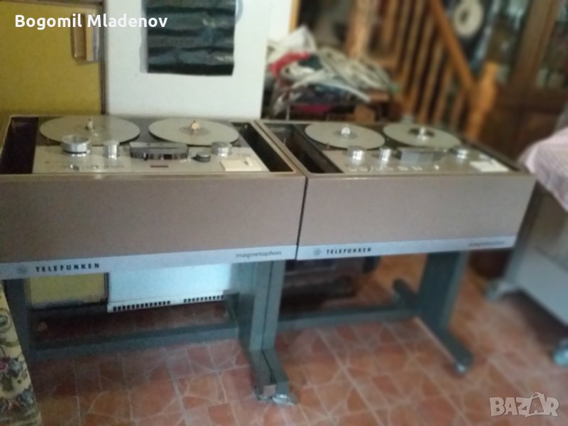 TELEFUNKEN magnetophon 15A Tape Machine и само количката, снимка 1