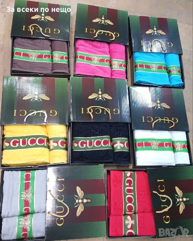Gucci Луксозни Хавлии - 2бр. в кутия Гучи - Налични Различни Цветове Код SK876, снимка 1