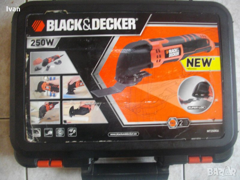 250 Вата-Black Decker MT250-Реноватор-Мулти Инструмент-Отличен-Блек Декер, снимка 1