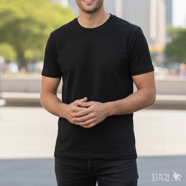 Мъжки тениски от 100% памук – 8 различни цвята, снимка 1