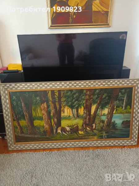 Огромна Стара картина , снимка 1