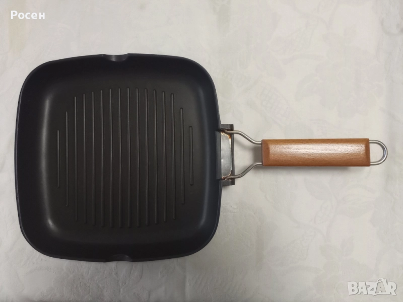 Тиган грил лят алуминий 24см  - 18 лв., снимка 1