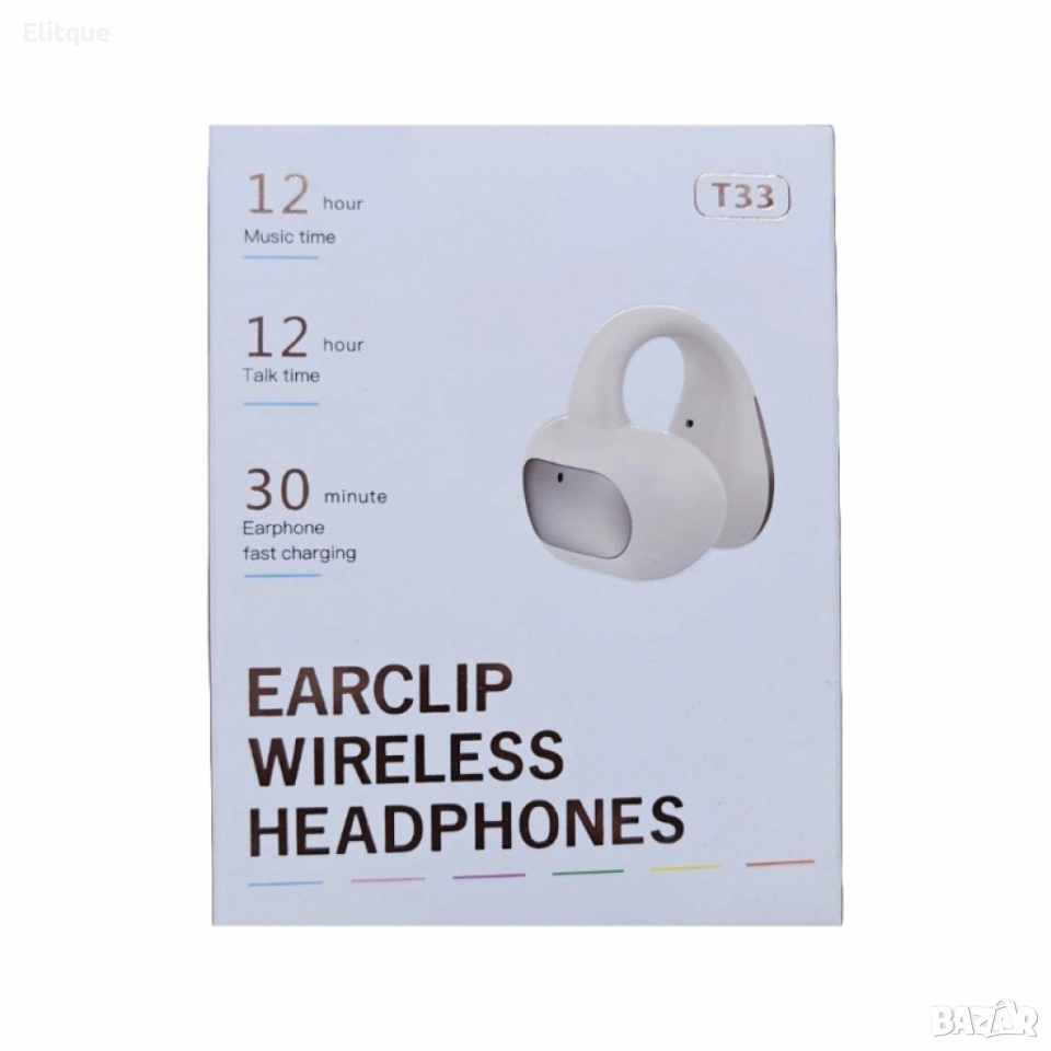 Безжична слушалка T33 – Издръжливост и бързо зареждане, снимка 1