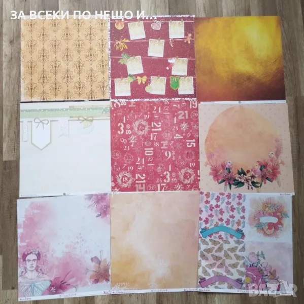 30х30 см Двустранна дизайнерска хартия различни видове, снимка 1