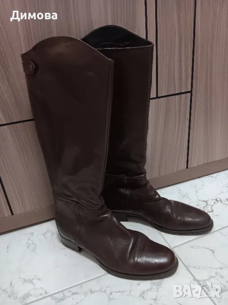 Дамски кожени ботуши от естествена кожа, снимка 1