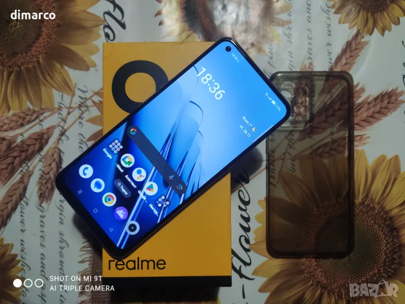 Realme 9 - 128GB 6GB RAM 108 MP - Пълен комплект,отличен, снимка 1