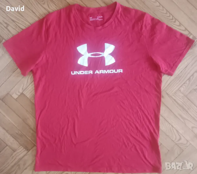 Оригинална мъжка памучна фланелка Under Armour, снимка 1