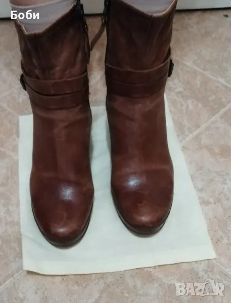 Дамски боти естествена кожа, снимка 1