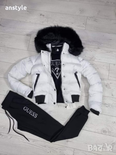 Дамски къси якета с естествен косъм/реплика, снимка 1