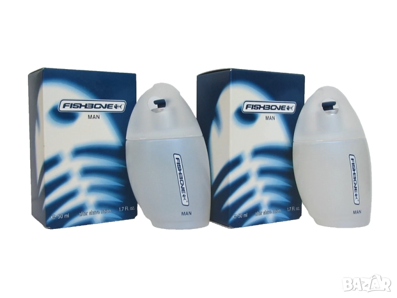 Fishbone Man 100 ( 2 X 50 ) ml After Shave Lotion new in box !, снимка 1