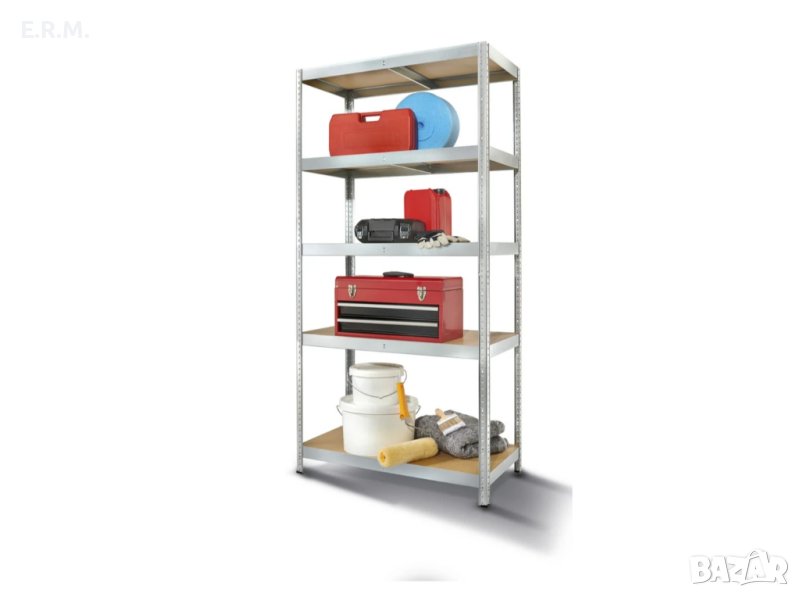 PARKSIDE тежкотоварен рафт стелаж поцинкована стомана 180 x 90 x 45 cm, снимка 1