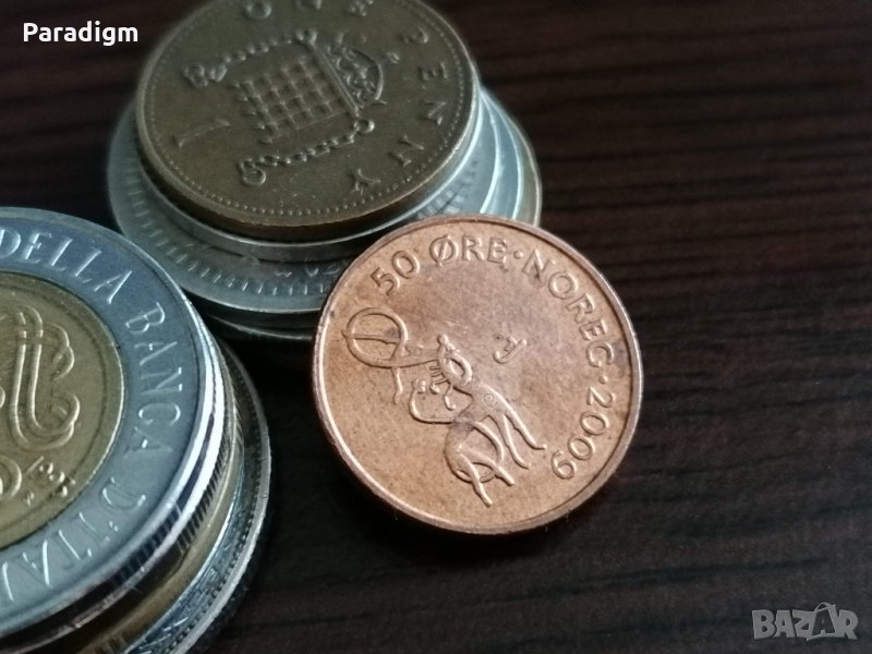 Монета - Норвегия - 50 оре | 2009г., снимка 1