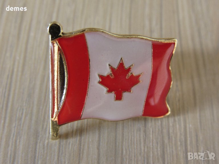 Метална значка-флаг от Канада, снимка 1