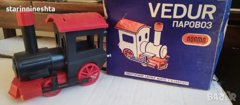 СССР Ретро Винтидж Паровоз стара руска играчка влак влакче VEDUR , снимка 1