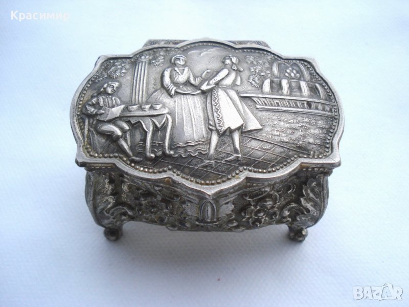 Стара барокова кутия за бижута, снимка 1