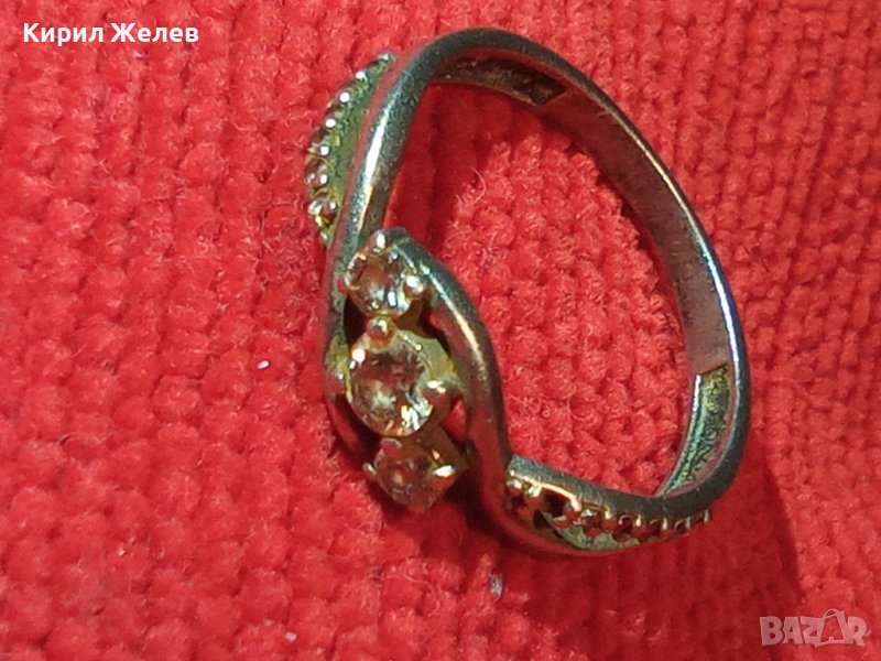 ВЕЛИКОЛЕПЕН СТАР СРЕБЪРЕН СКЪПОЦЕНЕН АРТ НУВО ПРЪСТЕН ВИСОКА ПРОБА СРЕБРО МАЙСТОРКА ИЗРАБОТКА 40546, снимка 1