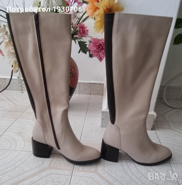 Чисто нови ботуши ест.кожа  на марка Adi shoes, снимка 1