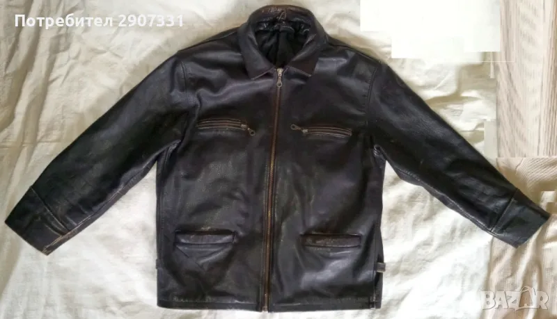 класическо елегантно кожено яке, снимка 1