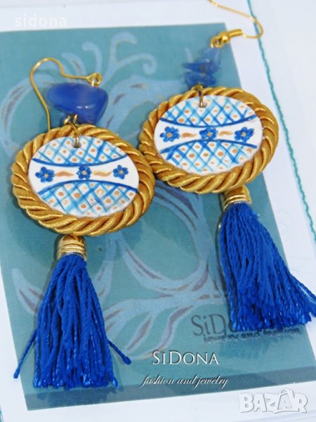 Ръчно рисувани обеци от SiDona fashion&jewelery, снимка 1