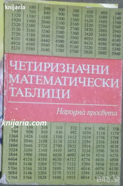 Четиризначни математически таблици и формули, снимка 1