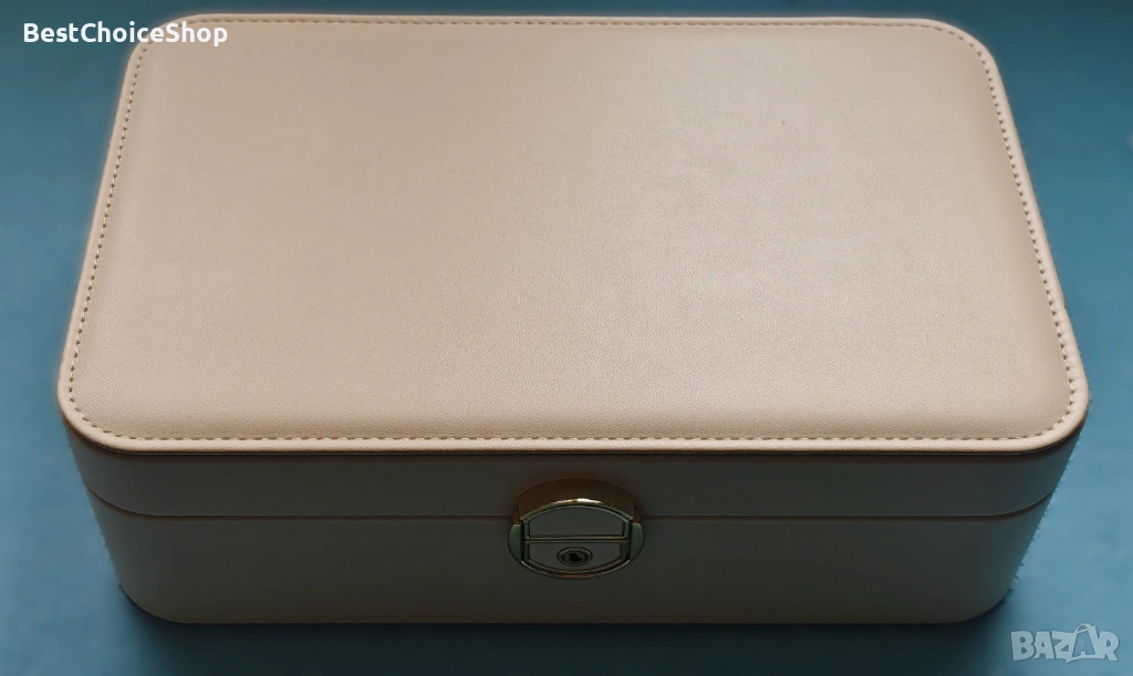 Кутия за бижута Vlando, двуслойна с ключалка, за съхранение на бижута, снимка 1