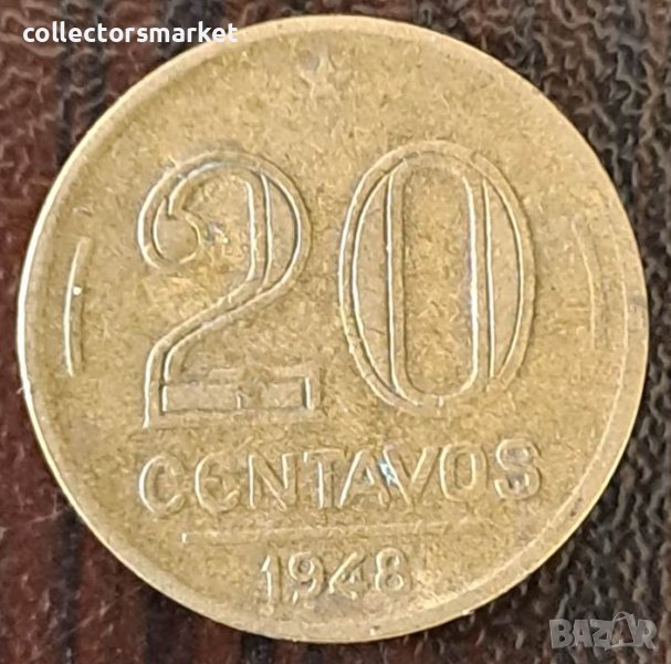 20 центаво 1948, Бразилия, снимка 1