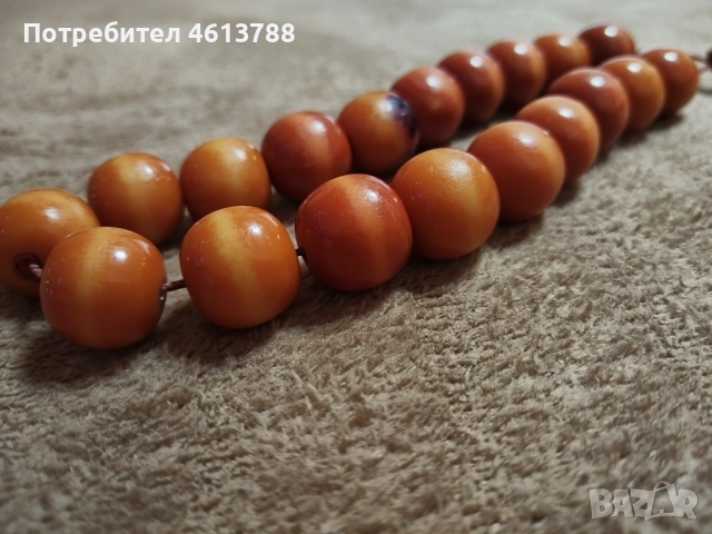 Стара Бакелитена броеница, снимка 4 - Антикварни и старинни предмети - 52806779