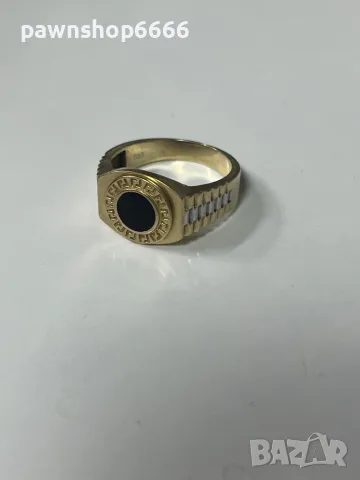 Златен пръстен 14 карата , снимка 4 - Пръстени - 48392726