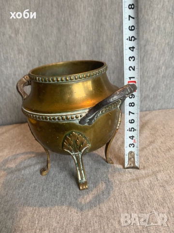 стар месингов съд , снимка 4 - Антикварни и старинни предмети - 52976381