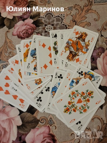 Карти за игра оригинално ГДР колекционерско тесте карти „Rokoko“ 9 от 10 неразличими от нови, снимка 2 - Карти за игра - 53584106